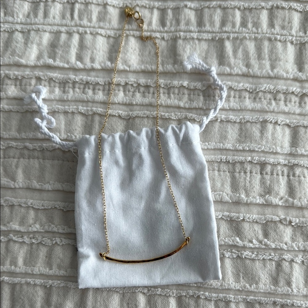 Gorjana Gold Tanner Bar Necklace